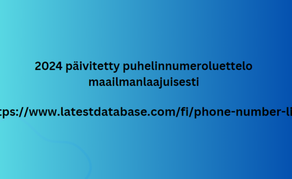 2024 päivitetty puhelinnumeroluettelo maailmanlaajuisesti