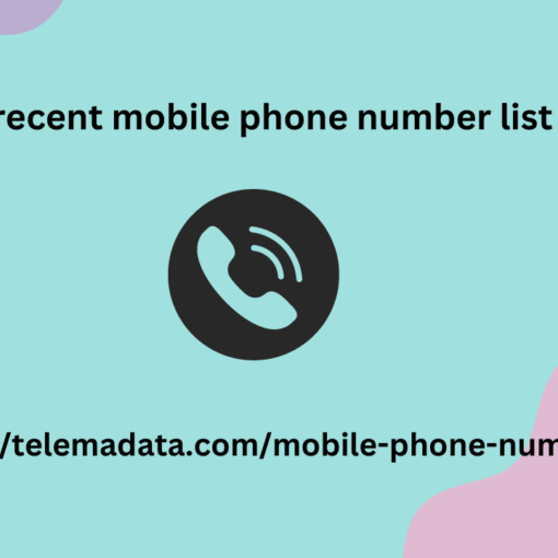 recent mobile phone number list