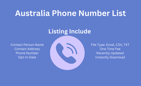 Australia phone number list