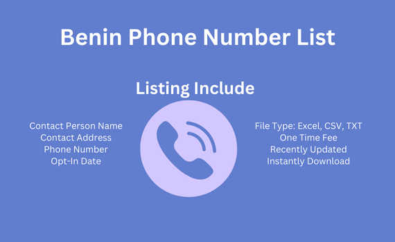 Benin phone number list