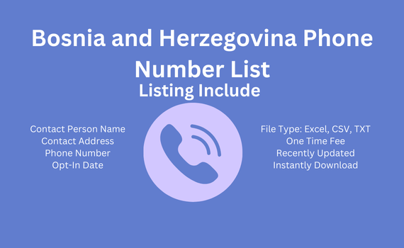 Bosnia and Herzegovina phone number list