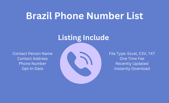 Brazil phone number list