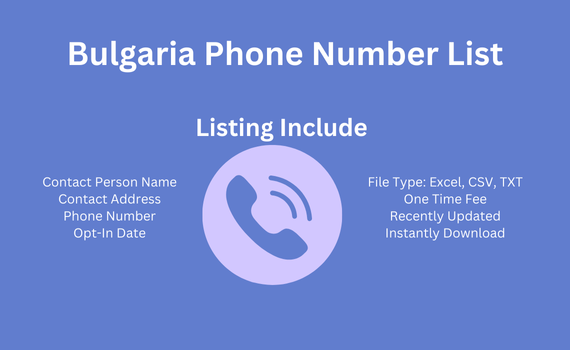 Bulgaria phone number list