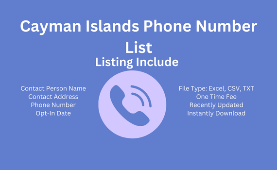 Cayman Islands phone number list