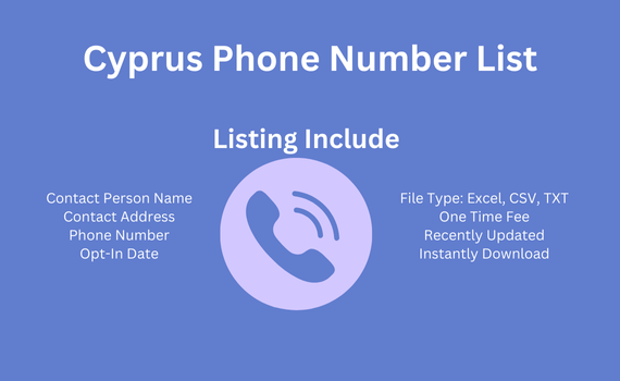 Cyprus phone number list