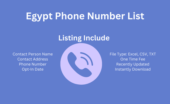 Egypt phone number list