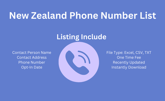 New Zealand phone number list