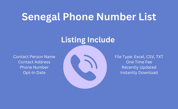 Senegal phone number list