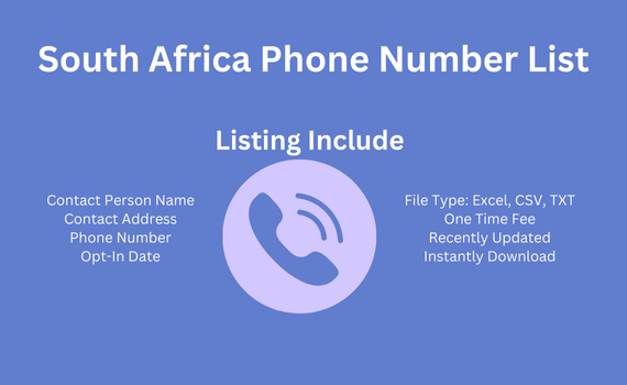 South Africa phone number list