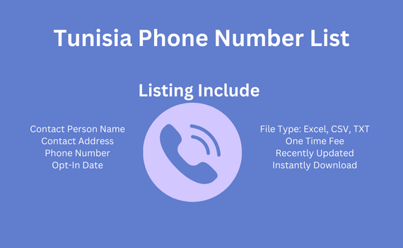 Tunisia phone number list