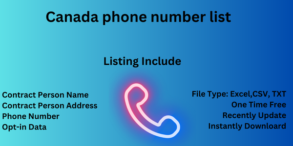 Canada Phone Number List