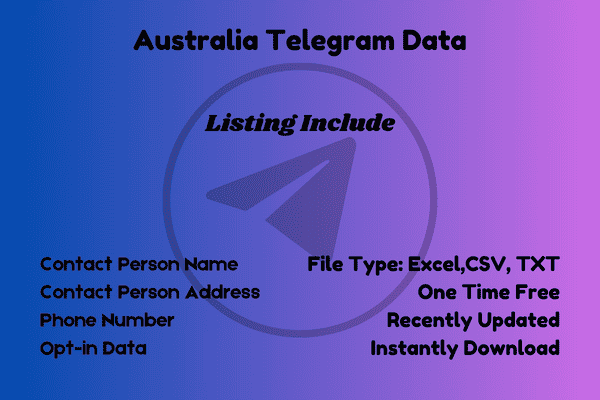 Australia telegram data