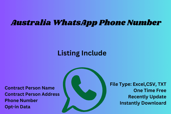 Australia whatsapp phone number