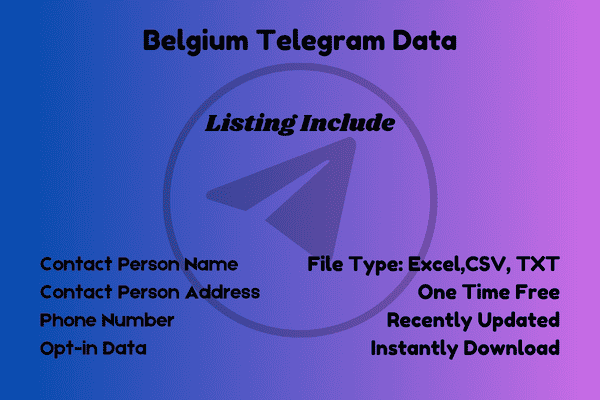 Belgium telegram data