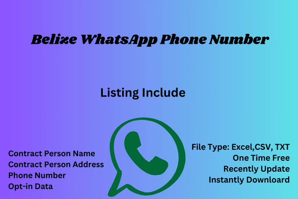 Belize whatsapp phone number