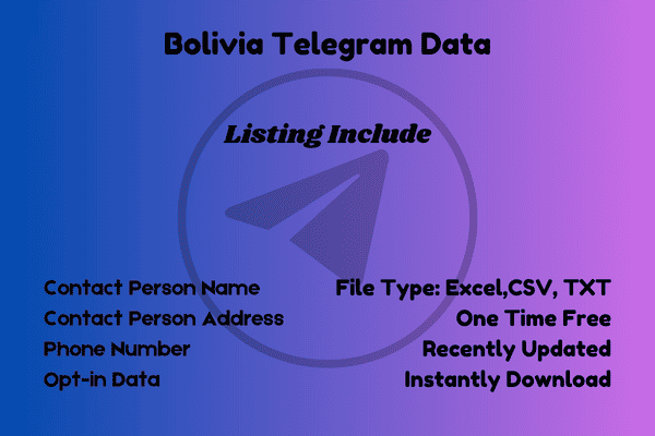 Bolivia telegram data