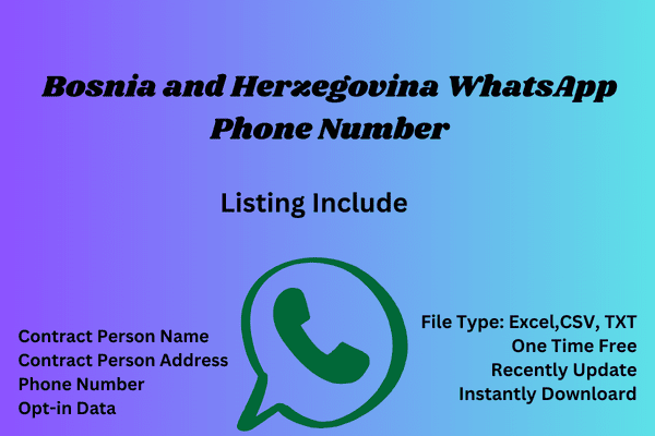 Bosnia and herzegovina whatsapp phone number