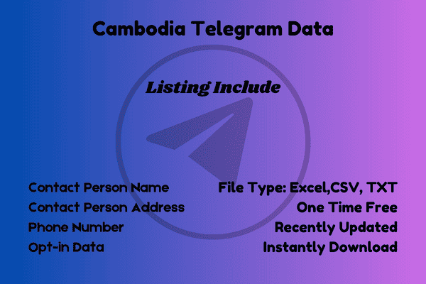 Cambodia telegram data