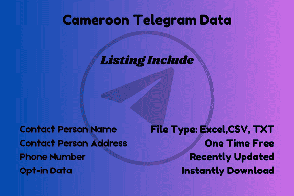 Cameroon telegram data