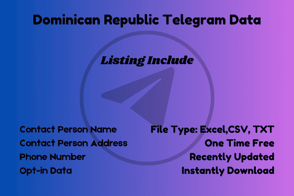 Dominican Republic telegram data