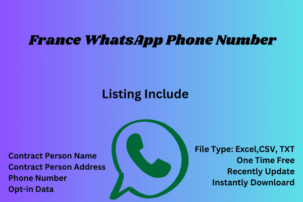 France whatsapp phone number