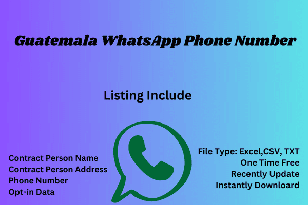 Guatemala whatsapp phone number