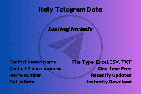 Italy telegram data