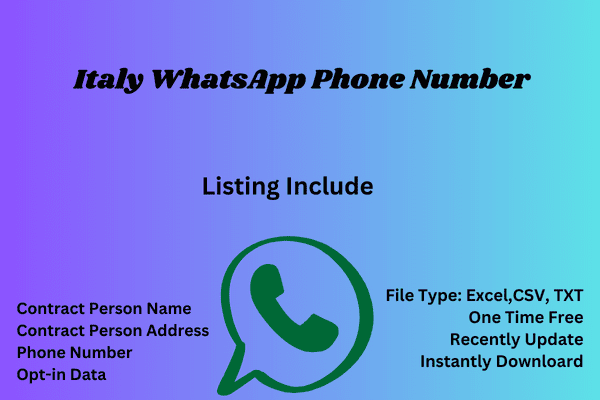 Italy whatsapp phone number