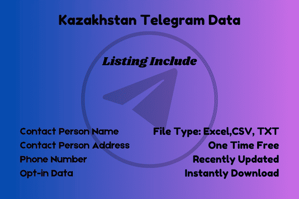 Kazakhstan Telegram Data