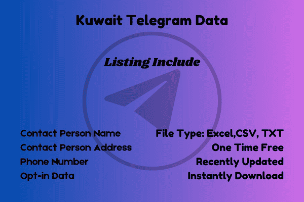 Kuwait telegram data