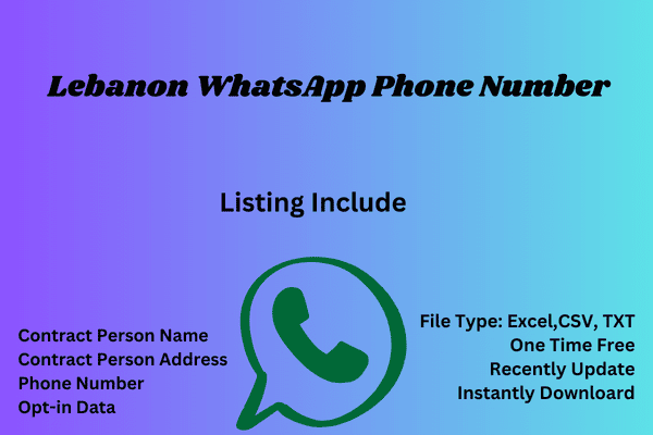 Lebanon whatsapp phone number