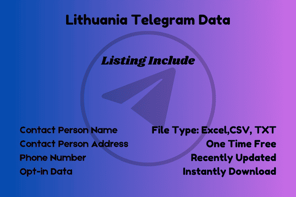 Lithuania telegram data