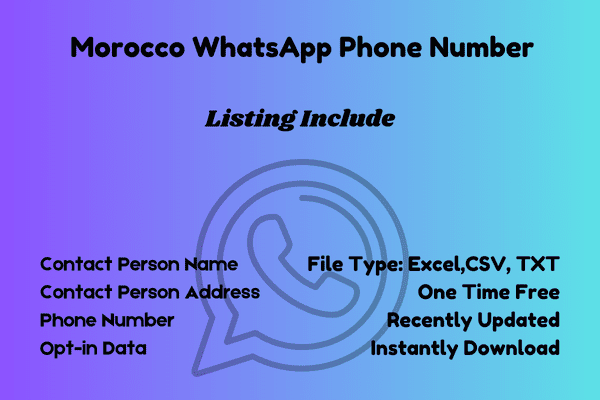 Morocco whatsapp phone number