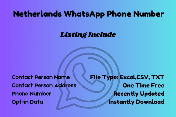 Netherlands whatsapp phone number