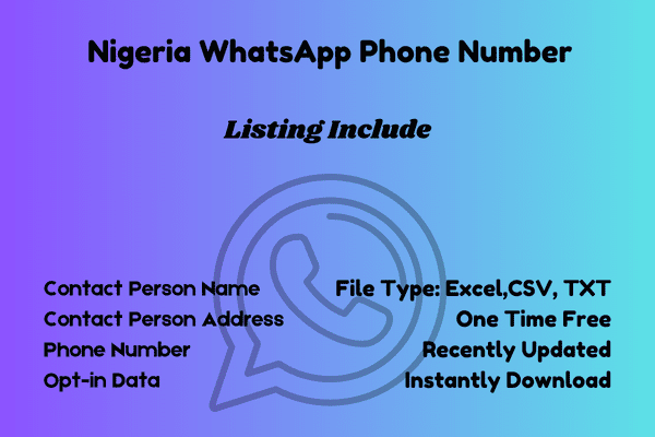 Nigeria whatsapp phone number