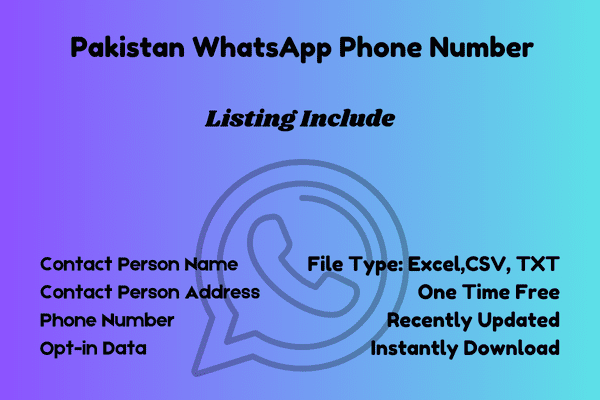 Pakistan whatsapp phone number