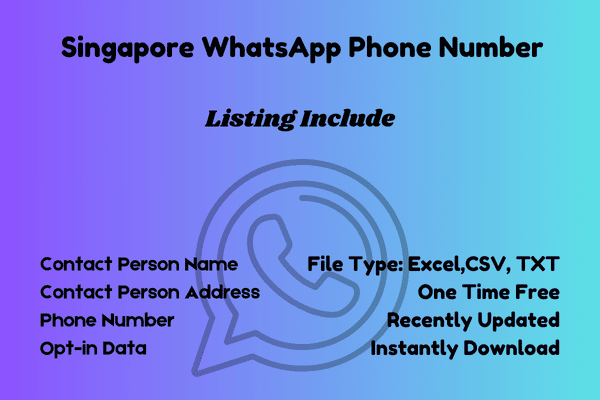 Singapore whatsapp phone number