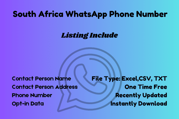 South Africa whatsapp phone number