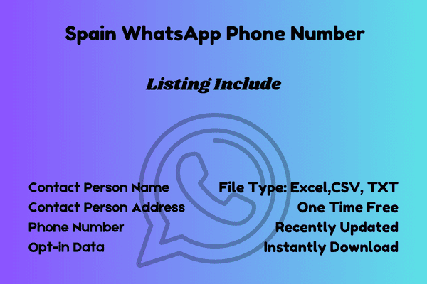 Spain whatsapp phone number