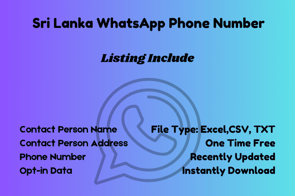 Sri lanka whatsapp phone number