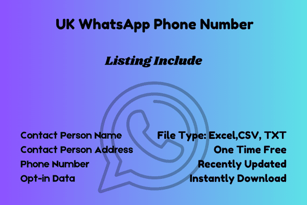 UK whatsapp phone number