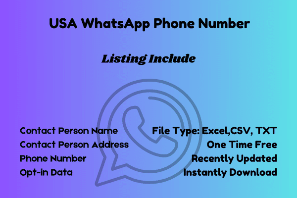 USA Whatsapp phone number